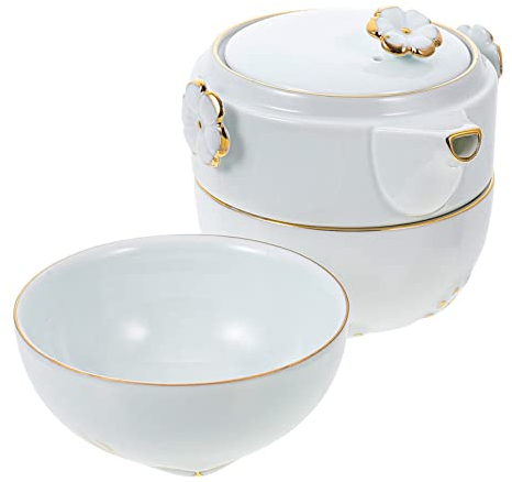 TOPBATHY 1ensemble Thé Porcelaine Créatif Théière Et Tasses Pour Extérieur Accessoire De Service Élégant Pour Fêtes Et Occasions Spéciales