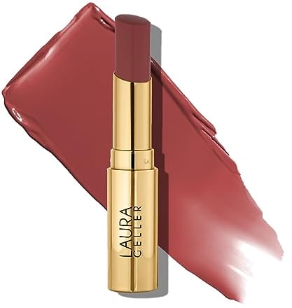 LAURA GELLER NEW YORK Jelly Balm Moisturising Tinted Lip Balm (Terracotta Go) With Hydrating Vitamin E, Semi-Shine Finish With Juicy Lip-Stick Colour, Coloured For Smooth & Glossier Lips