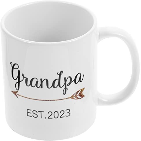 UPKOCH Bicchiere D'acqua Nonno Tazza D'acqua Tazza Da Tè In Ceramica Nonni Tazza Da Caffè Tazza Da Bere Regali Succo Latte Contenitore Birra Per L'ufficio A Casa Picnic Viaggi Coppia