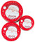 Keksdosen Weihnachten rund mit Deckel im 3er Set Plätzchendose Keksdose, Geschenkbox für Weihnachten Nikolaus - aus Metall, Modell Weihnachtsmann
