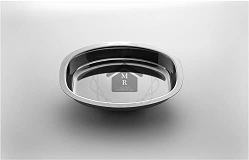 Generico TEGLIA Vassoio Ovale Gastronomia Acciaio Inox 18/10 MEPRA (cm. 25x18)