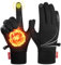 Benirap Fahrradhandschuhe Herren Damen Warme Winterhandschuhe Wasserabweisende Touchscreenhandschuhe Winddichte Laufhandschuhe rutschfeste Sporthandschuhe zum Laufen, Radfahren, Klettern (TM04, XL)