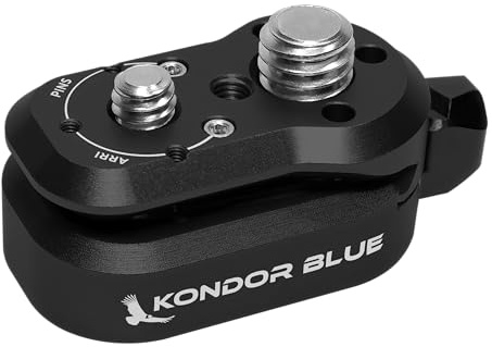 Kondor Blue Mini Lock - Placa de liberación rápida, Color Negro
