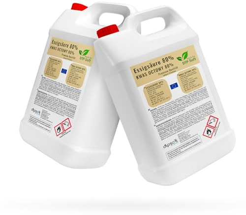 10l Essigsäure 80% Premium Qualität Essigessenz 2x5 liter
