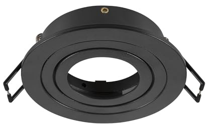 SLV NEW TRIA 75, Deckeneinbauring, D: 9.3 H: 2.6 cm, IP 20, schwarz