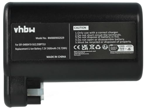 vhbw 1x Akku kompatibel mit AEG RX9-1-SGM, RX9-1-IBM, RX9-2-4STN, RX9-2-4ANM, RX9, RX8-1-4WN Saugroboter (2600 mAh, 7,2 V, Li-Ion)