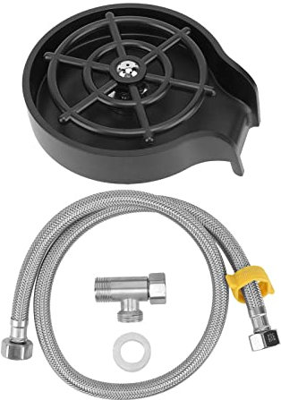 Cyrank Rinçage en Verre pour évier De Cuisine, Rinceur Automatique en Verre, Lave-Bouteille, Robinet, Bar, Rinceur en Verre, Lave-Tasse pour évier De Cuisine, évier De Cuisine, Rinceur De Tasse(B)