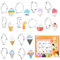 Formine per Biscotti in 430 Acciaio Inossidabile, FantasyDay 12 Pezzi Taglierine del Biscotto Coppapasta Stampini Biscotti - Cookie Cutter Set per Cucina, Pasticceria, Dessert, Decorazioni in Fondente