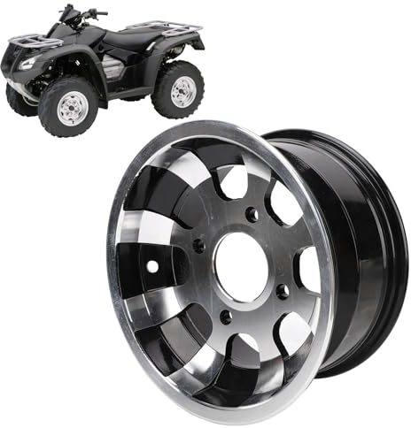 Fabater 10-Zoll-ATV-Felge, ATV/UTV-Räder aus Aluminiumlegierung mit 4 Löchern, ATV-Radnabe für Quad, Go Kart, Austausch der Vorderen oder Hinteren ATV-Felge (Vorne 140 mm / 5,5 Zoll