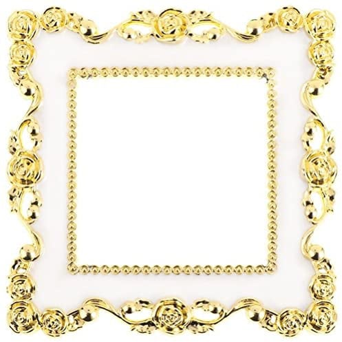 Keuyeo Golden Plastic Light Switch Surround Stickers Single Light Switch Surround Socket Finger Panel Cover Home Decoration Sticker