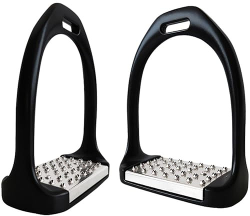 Lipfer Ridning stigbyglar slang, säkerhetsstigbygel, aluminium ridskydd, knä-ankel stress smärtlindring, 1 par