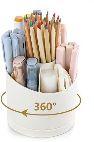 DoocliB Schreibtisch Organizer, 360 Grad Stiftehalter Drehbar
