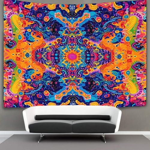 DCABEIOOE 3D Druck Psychedelic Wandteppiche Poster Ornament Wandbehang Wandteppich Wanddeko Wandbehang Für Schlafzimmer Wohnzimmer Tapisserie 70cmx100cm