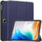 SATURCASE Custodia per OPPO Pad Air 2 / OPPO Pad Neo/OnePlus Pad Go 11,4, in pelle PU, pieghevole, sottile, leggera, con funzione di accensione e spegnimento automatico, colore: blu scuro
