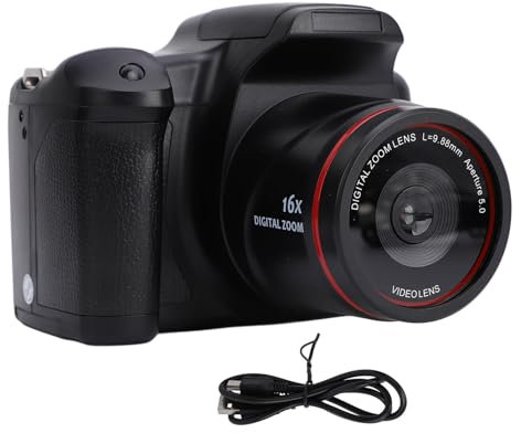 XOLSURG Digital Camera Photography 16MP 1080p HD 16X Digital Zoom Micro SLR Camera con teleobiettivo VLOGGING VLOGGING