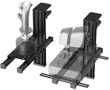 Lot de 2 Support de Table pour Flight Sim HOTAS Compatible avec Logitech X56/X52/X52 Pro, Thrustmaster Hotas Warthog/T.16000M/T-Flight Hotas 4/X, SimTask Farmstick/Sol-R2 et Winwing Orion Hotas 1/2