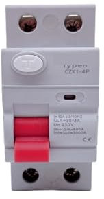 Disjoncteur différentiel 2P 30mA 100MA 300MA 40a 63a 230V 400V Disjoncteur différentiel Type B(AC Class EM Type,2P63A30MA)