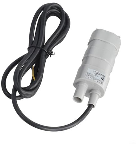 Bomba de agua sumergible de 12 V, bomba eléctrica de alto flujo de 600 l/h con altura de elevación de 5 m para caravana, autocaravana, tanque, jardín, sistema de ducha rocalla