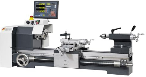 WABECO Drehmaschine D6000 KRS mit Digitaler Positionsanzeige 1,4 kW Spitzenweite 600 mm Made in Germany