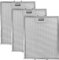 SPARES2GO Metal Mesh Filter for Leisure Cooker Hood/Extractor Fan Vent (Non-Universal, Pack of 3 Filters, Silver, 318 x 258 mm)