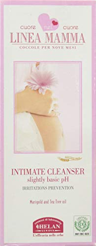 Helan, Linea Mamma - Intimate Wash Women with Tea Tree Oil and Marigold, Microbiologically Tested for Intimate Hygiene, Ph Balance for Women - Natural & Gentle Intimate Cleanser, Made in Italy, 125 ml