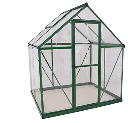 Palram HYBRID 6X4 Bundle Grün Gewächshaus,126x185x208 cm