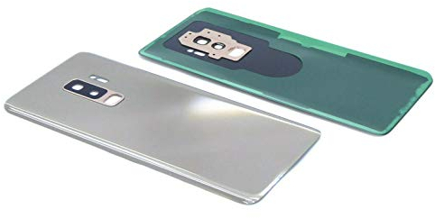 Handywest Kompatibel für Samsung Galaxy S9 Plus SM-G965F Gold Akkudeckel Backcover Rückseite inkl Kleber Rückschale Hosing Cover inkl Kamera Camera Glas Mit Klebefolie Streifen Adhesive