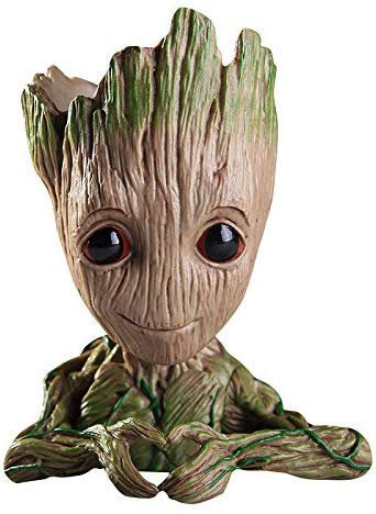 TPK Groot Figura – Maceta XXL Acuario Figura decorativa Resina Portalápices Cenicero