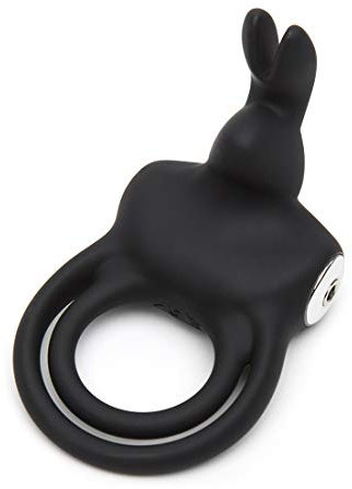 Happy Rabbit wiederaufladbarer Silikon Penisring - Schwarz, 81 g