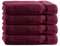 Class Home Collection Frottee Handtücher 50x100 cm – 4er Set Handtuch – Besonders weiche & saugfähige Handtücher aus 100% Baumwolle mit Aufhänger – Bordeaux
