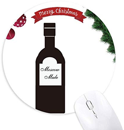 Schraubenzieher Wodka Orange Juice Cocktail Round Rubber Maus Pad Weihnachtsbaum Mat