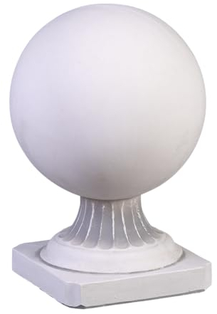 gartendekoparadies.de Decorative element ball, H. 32 cm, 19 kg, gray, frost-proof made of cast stone for outdoor use