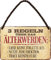 schilderkreis24 – Blechschild Lustiger Spruch 3 Regeln älter werden Pension Geburtstag Weihnachten für Großeltern Rentner Senioren Oma Opa Enkelkinder 18x12 cm