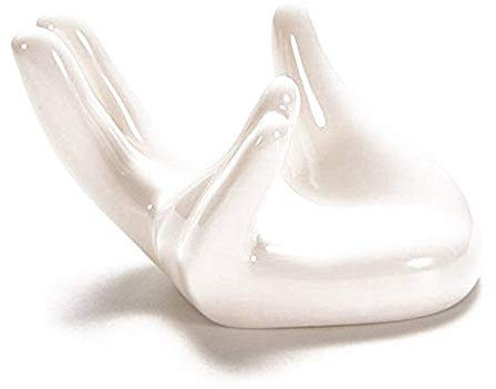 BYFRI Cerámica Sostenedor del Soporte De La Planta De Aire, Forma De La Mano Tillandsia Airplant Recipiente para Plantas De Sobremesa Pot Display Mano Bastidores para Suministro Índice Arte para La