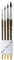 Pinceau Raphael Aquarelle Petit Gris 835 Set 4pcs, N°4,8,14,16