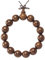 Thajaling Buddha Armband Männer Gebet Zen Buddhismus 15mm Mala Perlen Armband Tibetische Buddha Meditation Natürliches Gold Sandelholz
