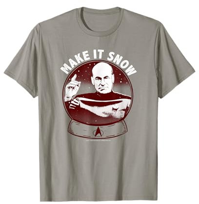 Star Trek: The Next Generation Captain Picard Make It Snow T-Shirt
