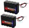 Tenergy 2 Pack 12V 2000mAh Battery Packs RC Battery w/Bare Leads for RC Airplanes, RC Car, DIY and More