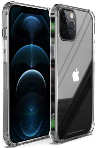 soleilx Cover Compatibile con Iphone 13 Pro - 6.1 pollici - Sottile 1,5mm Trasparente Custodia per Iphone 13 Pro con Airbag Antiurto in TPU morbido Cover per Iphone 13 Pro Resistente in Silicone