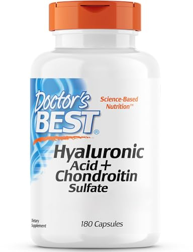 Doctor's Best, Hyaluronsäure mit Chondroitinsulfat und Collagen, 180 Kapseln, Laborgeprüft, Glutenfrei, Sojafrei