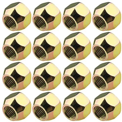16x Radmuttern M12x1,5 Kegel SW21 Offene Radmutter Gold Verzinkt