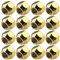 16x Radmuttern M12x1,5 Kegel SW21 Offene Radmutter Gold Verzinkt