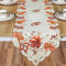 Erntedankfest Tischläufer 70 Zoll Lang Herbst Tischläufer Gestickt Ahornblätter Herbst Dekoration Elegant Tischläufer Tischdekoration für Heim Küche Party Dekor, 15 x 70 Zoll