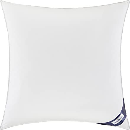 Heidelberger Bettwaren Kissen 80x80 cm | 3-Kammer-Kopfkissen mit Gänsedaunen und Federn | atmungsaktiv, hautfreundlich, hypoallergen für Seitenschläfer | Serie Norwegen