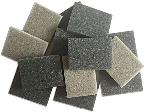5Pcs 300-400 Grits Abrasive Foam Sanding Sponge, Sanding Blocks with Wet and Dry Fine Double Sided Sanding Pads