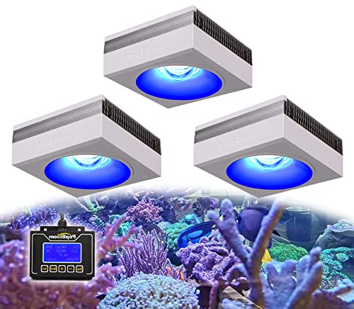 PopBloom Turing RS90 Aquarium Beleuchtung Led Meerwasser Led für Aquarium Led Lampe Reef LED for 130-160cm Meerwasser Reef Aquarium