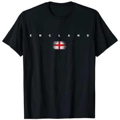 England Flag Pride Vintage /Retro Soccer English Football T-Shirt