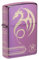 Zippo Sturmfeuerzeug - Anne Stokes - High Polish Purple Finish, Lasergravur - Nachfüllbar - Wiederverwendbar - Windfestes Design - Geschenkbox - Made in USA