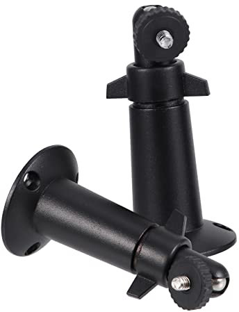 Hoement 2pezzi Supporto Telecamera Sorveglianza Staffa Di Sicurezza Per Montaggio Soffitto o Parete Per Sensori Compatibile Telecamere Di Sicurezza Per Casa Intelligente Realizzato in