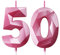 Geburtstagskerzen Zahlen Kerze 50 Tortendeko 50. Geburtstag Frau Kerzen Geburtstag Rosa Zahlen Geburtstagskerzen für Torte